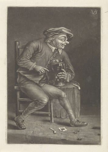 Man met een roemer by Jan van der Bruggen