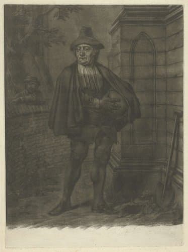 De acteur A. Spatzier in de rol van Warenar by Jacobus Buys