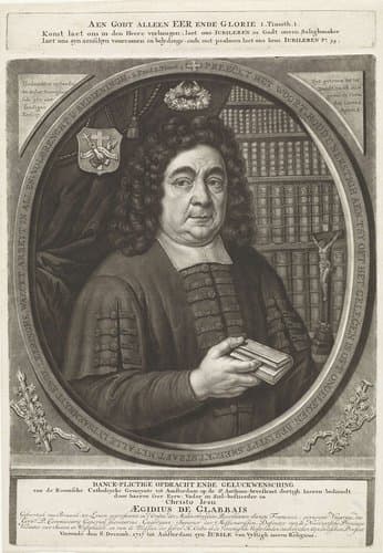 Portret van Aegidius de Glabbais by Andries van Buysen (Sr.)