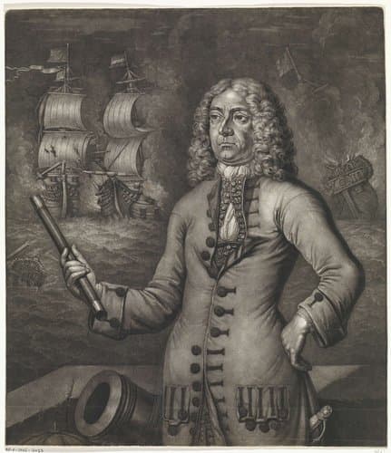 Portret van Christoffel Middaghten by Andries van Buysen (Sr.)