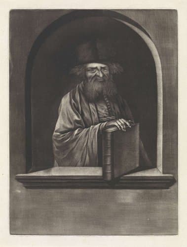 Portret van een Joodse geleerde by Johannes Craco