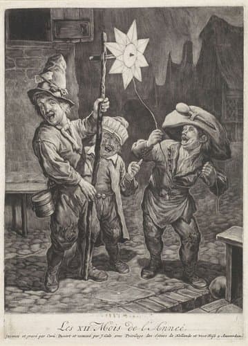 Les XII Mois de l'Année by Cornelis Dusart