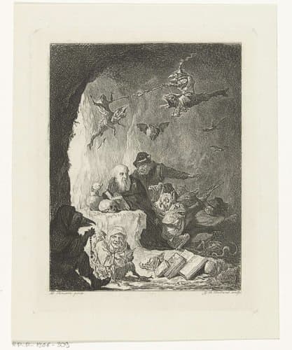 De verzoeking van de heilige Antonius by Johannes Arnoldus Boland