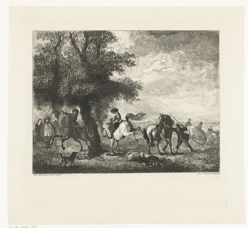 De slaande schimmel by Johannes Arnoldus Boland