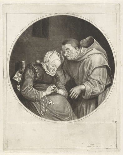 Biecht by Cornelis Dusart