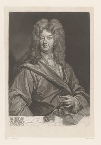Portret van Charles Montagu by John Faber (II)