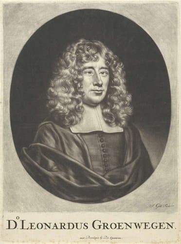 Portret van Leonardus Groenewegen by Jacob Gole