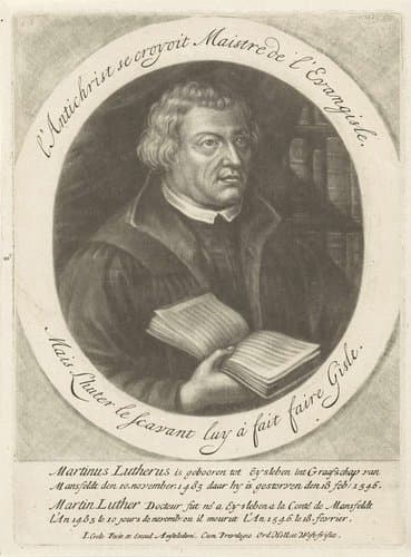 Portret van Martin Luther by Jacob Gole