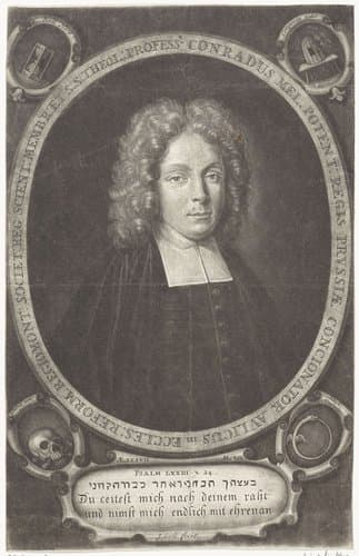 Portret van Conradus Mel by Jacob Gole