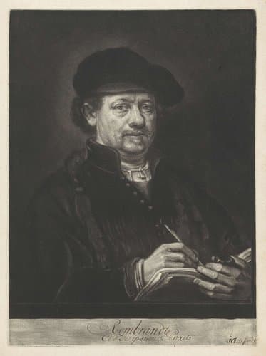 Zelfportret van Rembrandt van Rijn by Jacob Gole