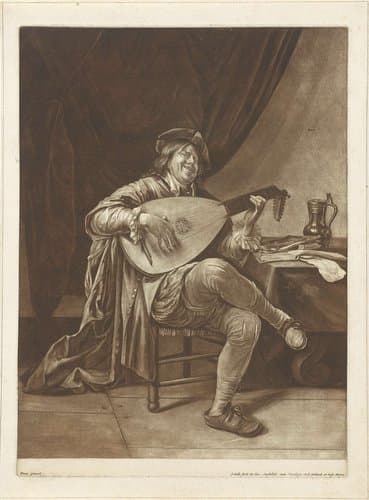 Zelfportret van Jan Steen als luitspeler by Jacob Gole