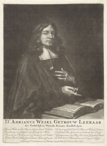 Portret van Adriaan Wesel by Jacob Gole