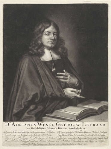 Portret van Adriaan Wesel by Jacob Gole