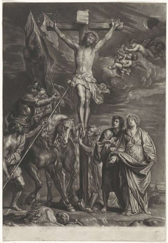 Christus aan het kruis by Jacob Gole