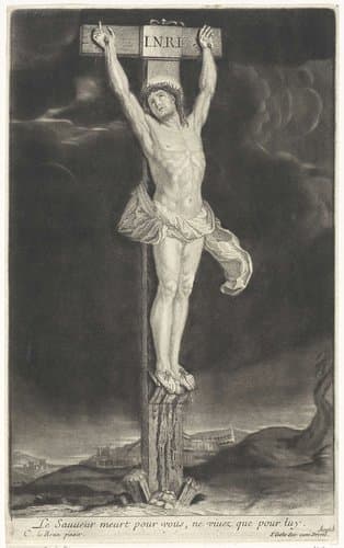 Christus aan het kruis by Jacob Gole