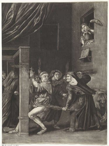 Nonnen geselen Broer Cornelis by Jacob Gole
