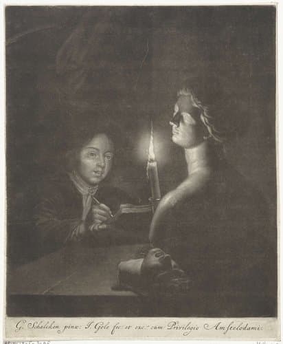 Jonge tekenaar by Jacob Gole