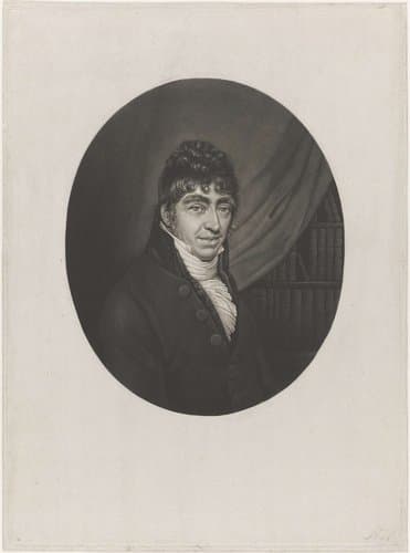 Portret van Willem Bilderdijk by Willem Grebner