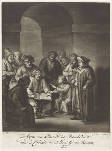 Twaalfjarige Christus in de tempel by John Greenwood