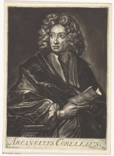 Portret van Arcangelo Corelli by Johannes de Groot (II)