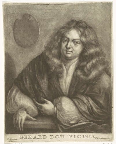 Zelfportret van Gerard Dou by Johannes de Groot (II)