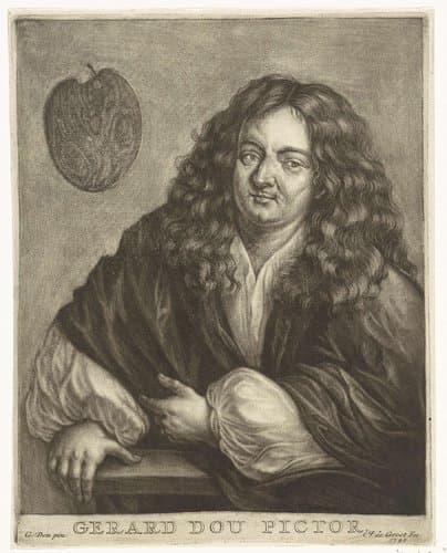 Zelfportret van Gerard Dou by Johannes de Groot (II)