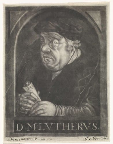 Portret van Martin Luther by Johannes de Groot (II)
