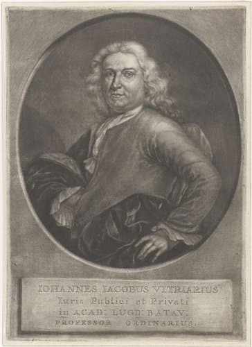 Portret van Johannes Jacobus Vitriarius by Johannes de Groot (II)