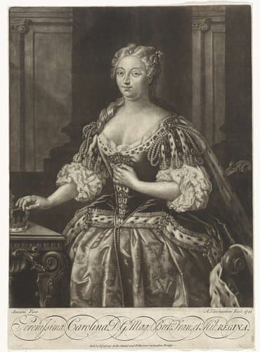 Portret van Caroline van Anspach by Alexander van Haecken