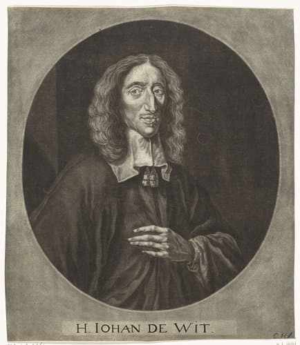 Portret van Johan de Witt by Cornelis A. Hellemans