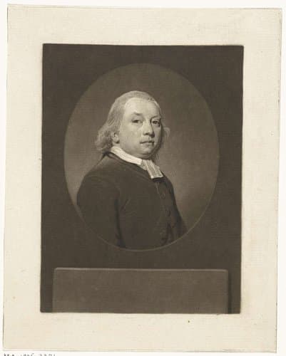Portret van de predikant Abraham Bowier by Charles Howard Hodges