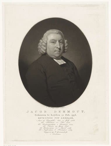 Portret van de predikant Jacob Dermout