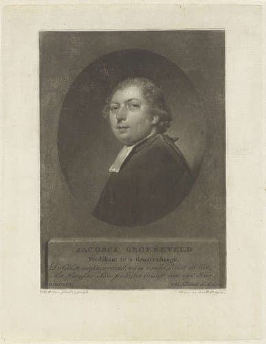 Portret van de predikant Jacobus Groeneveld by Charles Howard Hodges