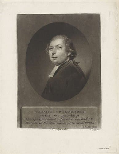 Portret van de predikant Jacobus Groeneveld by Charles Howard Hodges