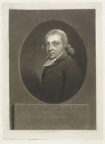 Portret van de dichter en predikant Reinier Pieter van de Kasteele by Charles Howard Hodges