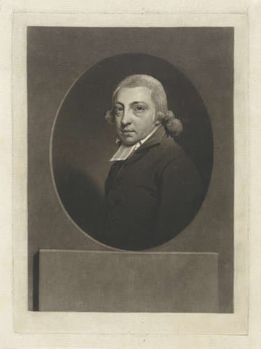 Portret van de dichter en predikant Reinier Pieter van de Kasteele by Charles Howard Hodges
