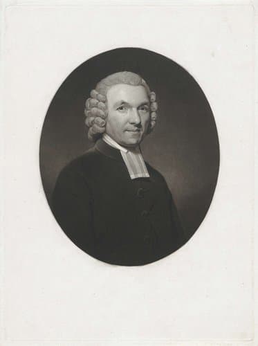 Portret van de predikant Didericus Tendall by Charles Howard Hodges