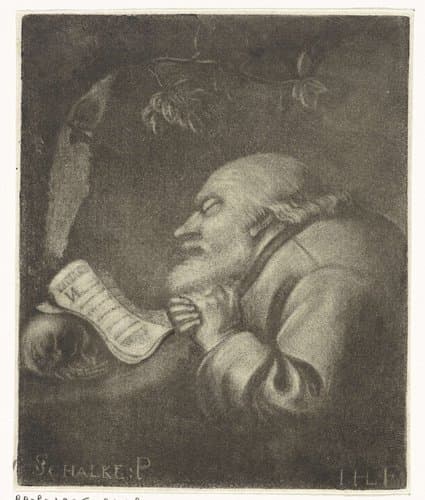 Biddende monnik, mogelijk de H. Hiëronymus by Jacob Hoolaart