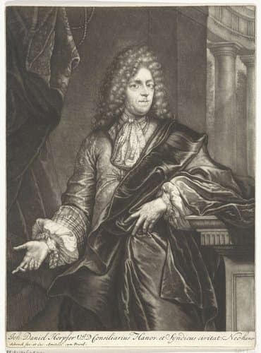 Portret van de jurist Johann Daniel Herpfer by Pieter Schenk (I)