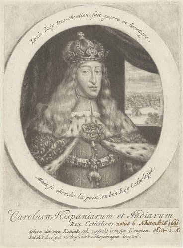 Portret van Karel II by Pieter Schenk (I)