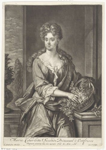 Portret van Maria Charlotte Cirksena van Oost-Friesland by Pieter Schenk (I)