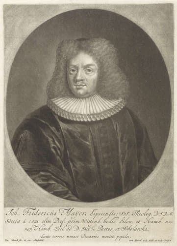 Portret van Johann Friedrich Mayer by Pieter Schenk (I)