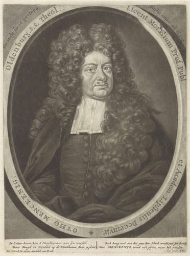Portret van de theoloog Otto Mencking by Pieter Schenk (I)