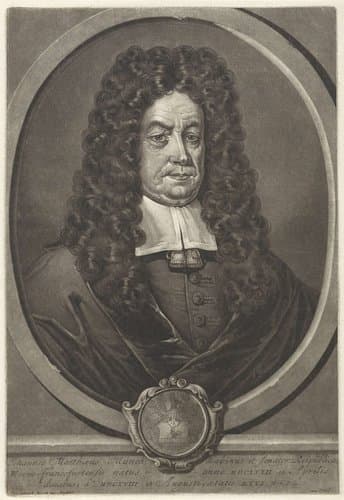 Portret van Johannes Matthaus Münch by Pieter Schenk (I)