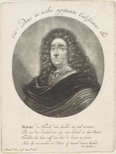 Portret van de dichter Jan Norel by Pieter Schenk (I)