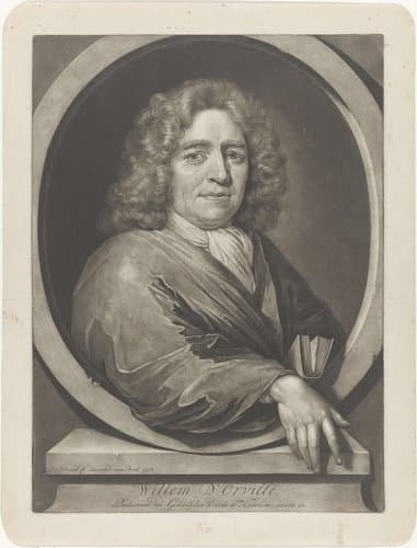 Portret van de predikant en dichter Willem d'Orville by Pieter Schenk (I)