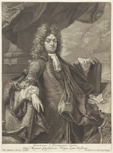 Portret van Johann Anton Otto by Pieter Schenk (I)