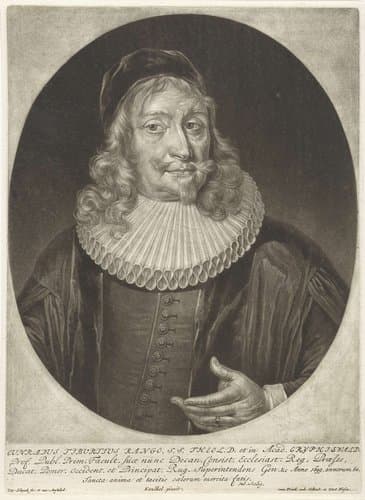 Portret van de theoloog Konrad Tiburtius Rango by Pieter Schenk (I)