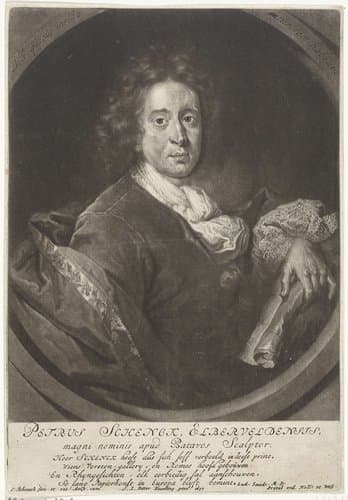 Zelfportret van Pieter Schenk by Pieter Schenk (I)