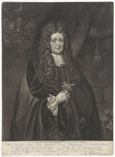 Portret van Johann Erasmus Seiffert von Klettenberg by Pieter Schenk (I)